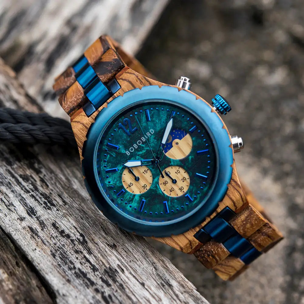 Wooden Chronograph Watch