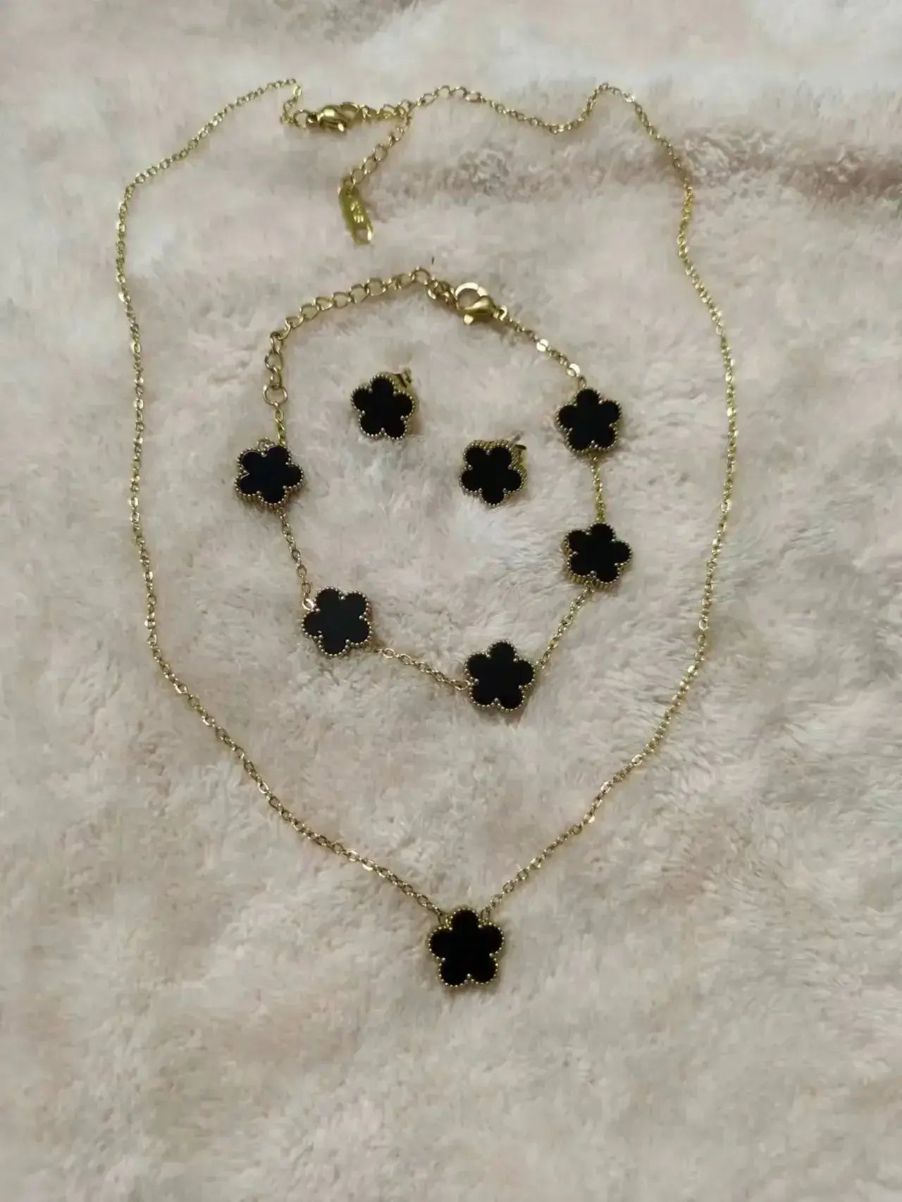 Flower Bracelet and Necklace