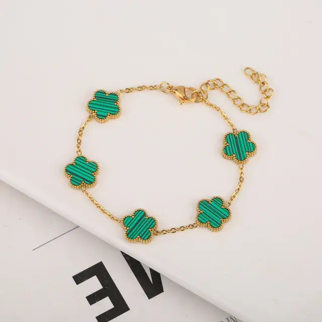 Flower Bracelet and Necklace