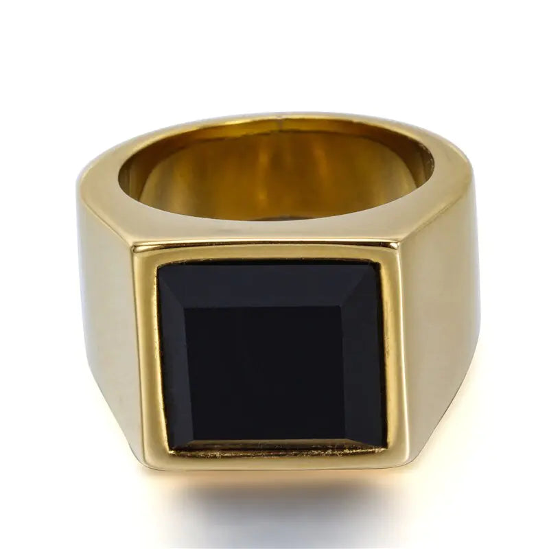 Drake Black Stone Ring