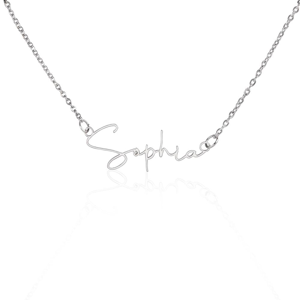 Minimalist Signature Necklace