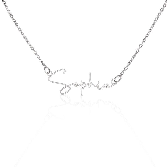 Minimalist Signature Necklace