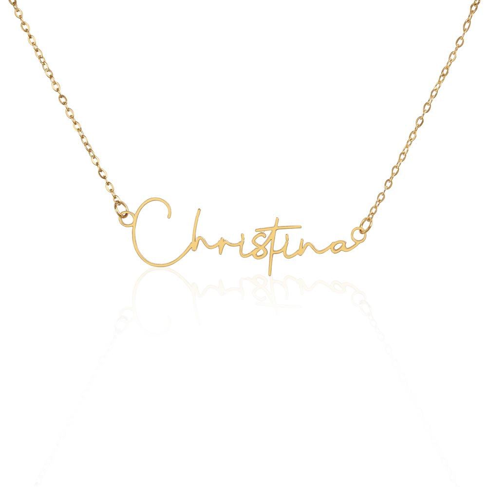 Minimalist Signature Necklace