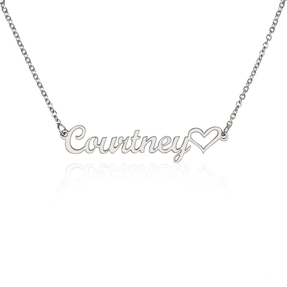 Custom Name Heart Necklace