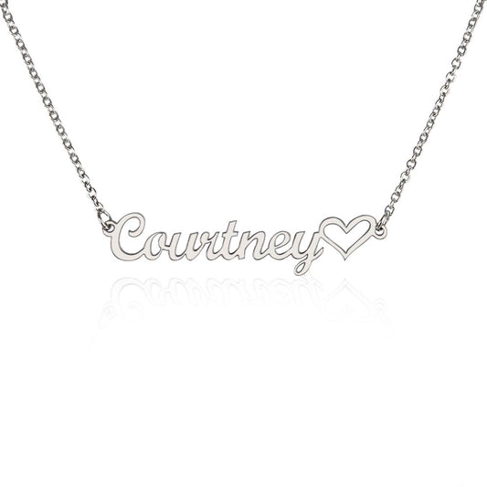 Custom Name Heart Necklace