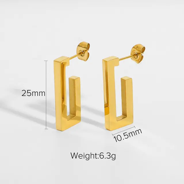 18K “ The Mix” Hoop Earrings